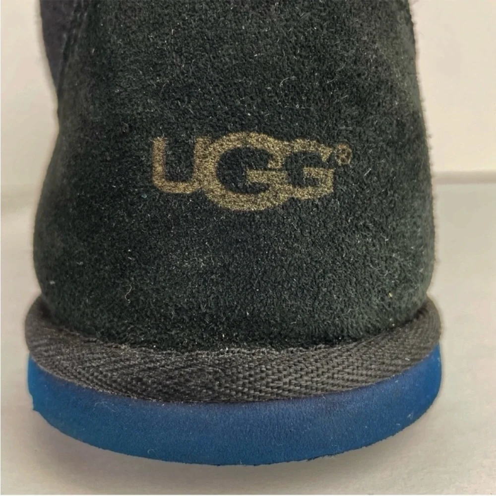 UGG Maksim Hyper Weave Black Wool Suede Lace Up Chukka Ankle Boot Shoes